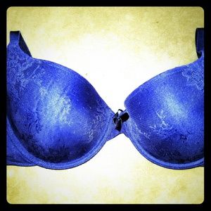 Cute floral blue bra